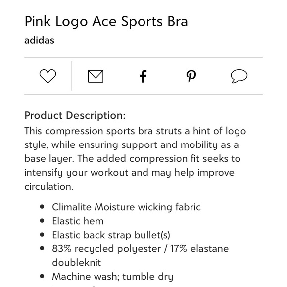 Brand new!!! Adidas sports bra - Picture 7 of 7